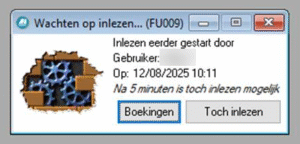 Foutmelding Wacht op inlezen FU009