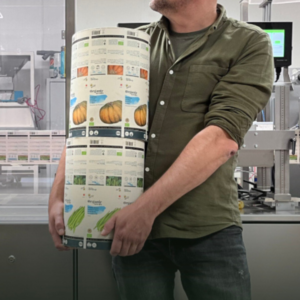 Zaden van Pieterpik in metalen blikken tijdens interne verwerking en controle